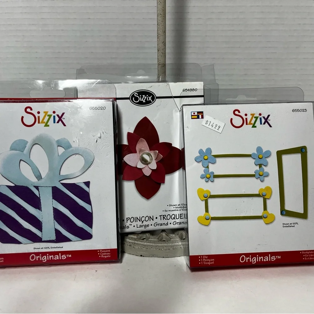 Sizzix originals - frame, flower and large flower
